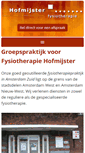 Mobile Screenshot of fysiotherapiehofmijster.nl